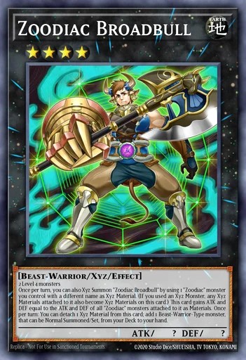 Zoodiac Broadbull yugioh card